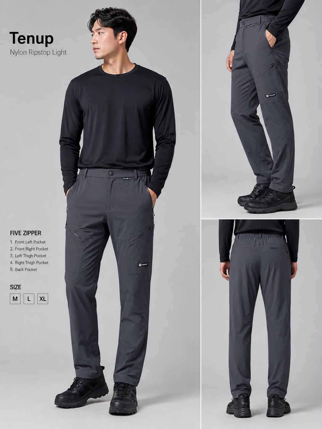 TENUP 5 Zipper Trek Pant