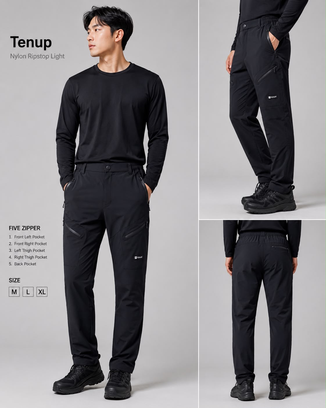 5 ZIPPER TREK PANT