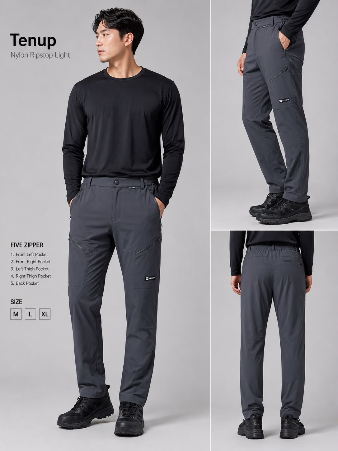 5 ZIPPER TREK PANT
