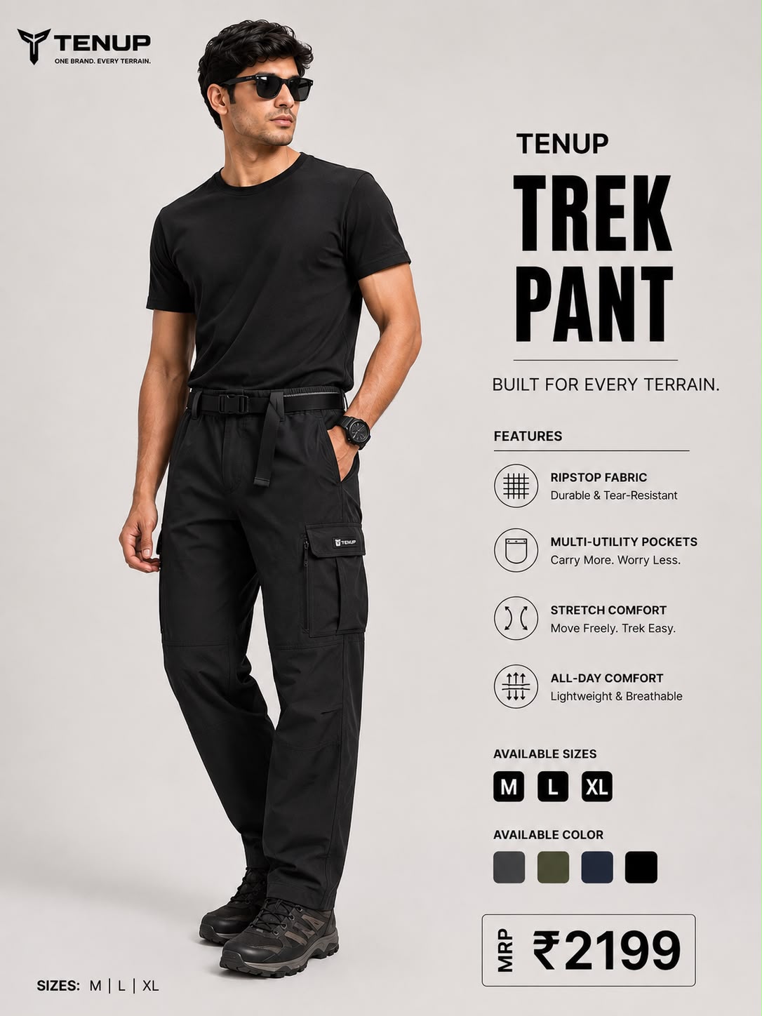 TENUP ADD ON BELT TREK PANT