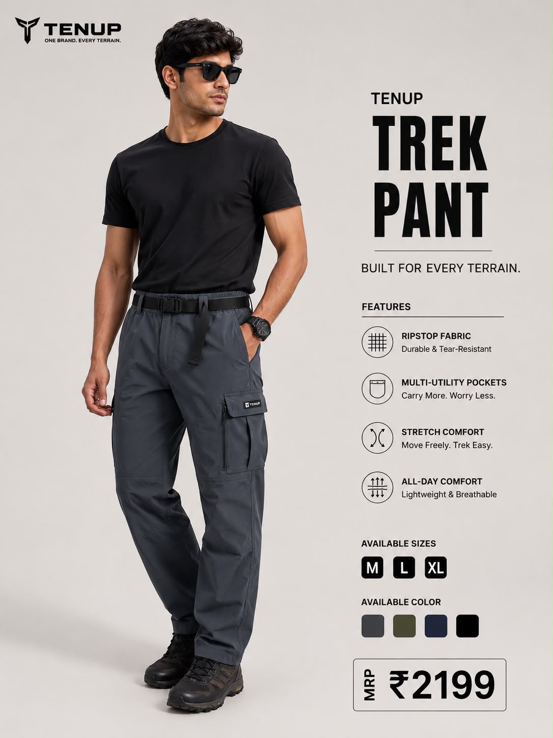 TENUP ADD ON BELT TREK PANT