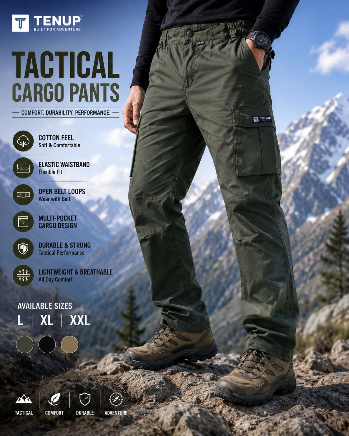 TENUP Tactical Trekking Pants