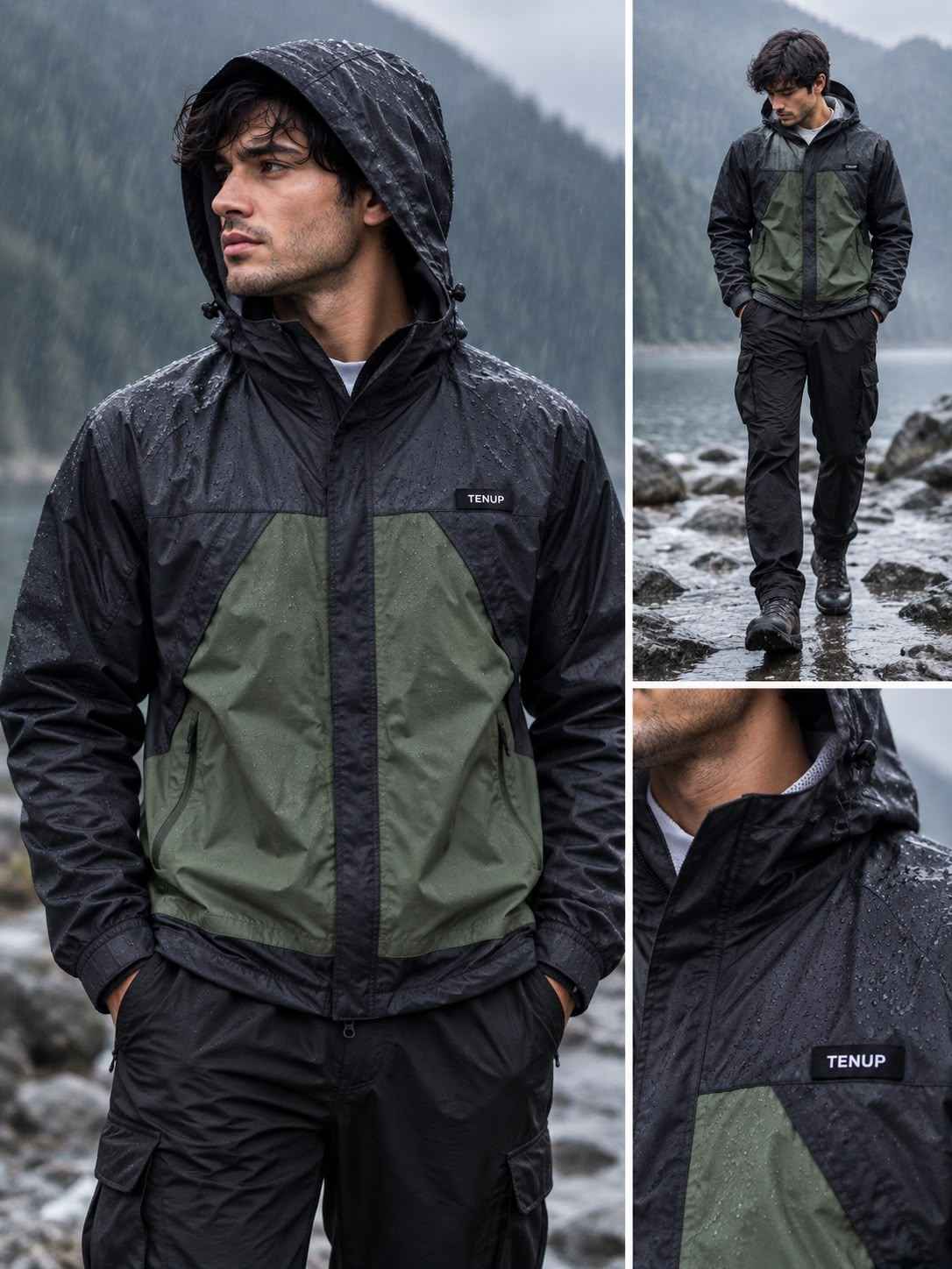TENUP RAINFORCE DOUBLE COLOR WINDCHEATER (WATERPROOF) -