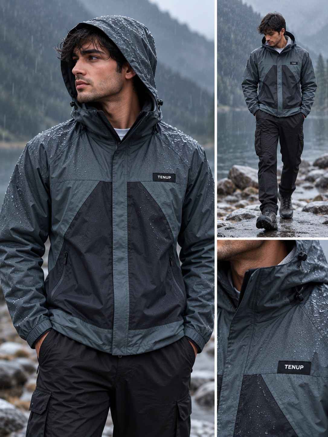 TENUP RAINFORCE DOUBLE COLOR WINDCHEATER (WATERPROOF) -