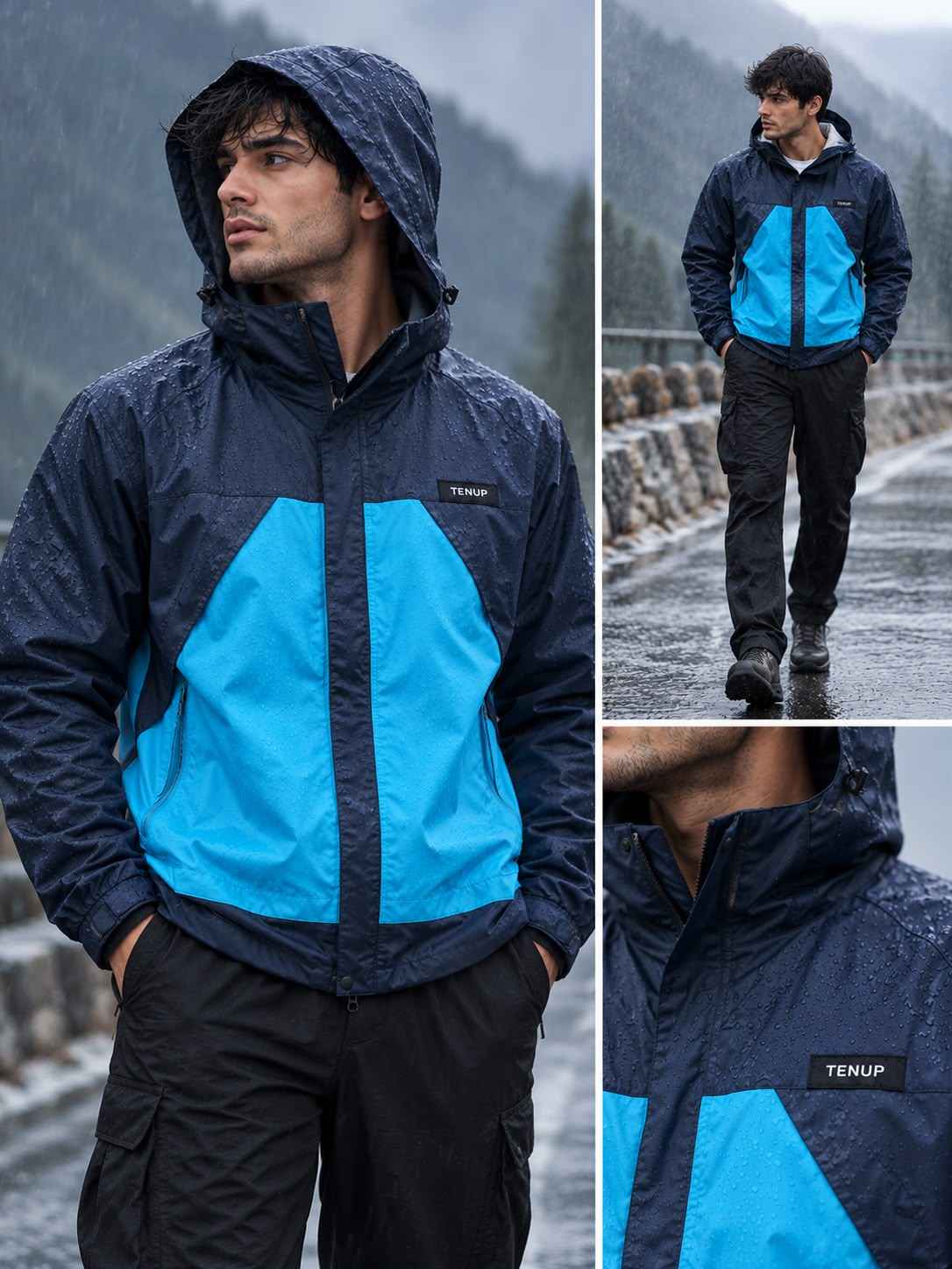 TENUP RAINFORCE DOUBLE COLOR WINDCHEATER (WATERPROOF) -
