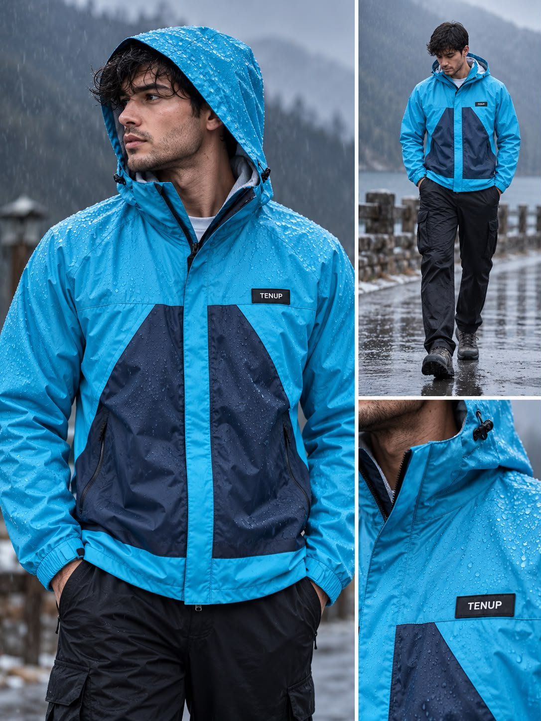 TENUP RAINFORCE DOUBLE COLOR WINDCHEATER (WATERPROOF) -