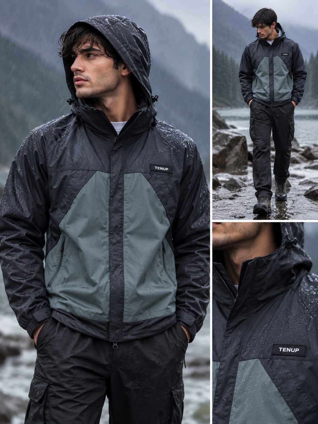 TENUP RAINFORCE DOUBLE COLOR WINDCHEATER (WATERPROOF) -