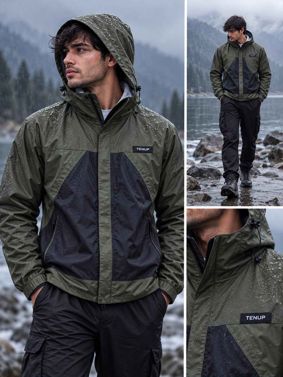TENUP RAINFORCE DOUBLE COLOR WINDCHEATER (WATERPROOF) -