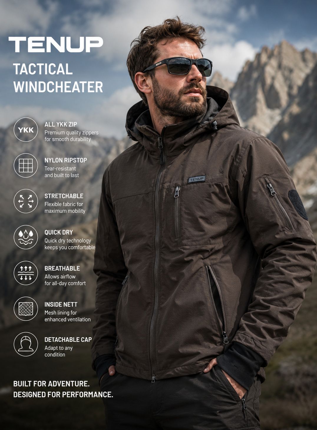 TENUP Tactical Windcheater